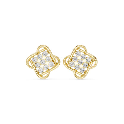 Round Stud Lab Grown Diamond Earrings