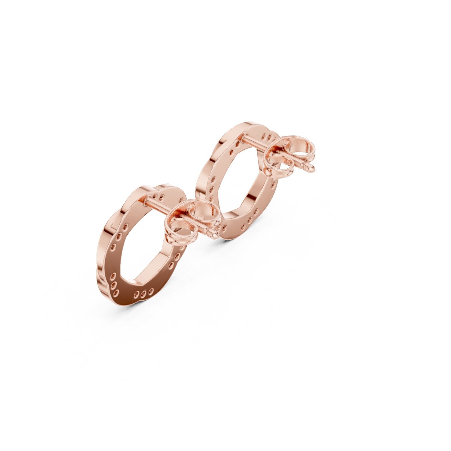 Round Stud Lab Grown Diamond Earrings