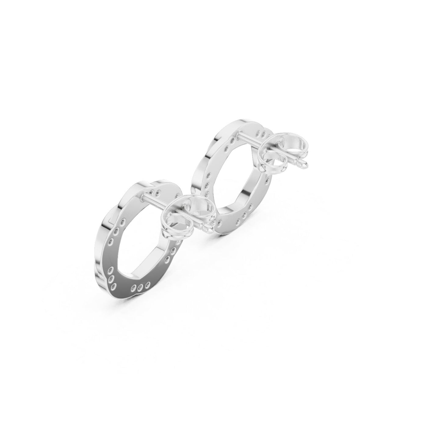 Round Stud Lab Grown Diamond Earrings