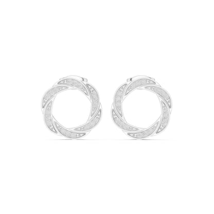 Round Stud Lab Grown Diamond Earrings