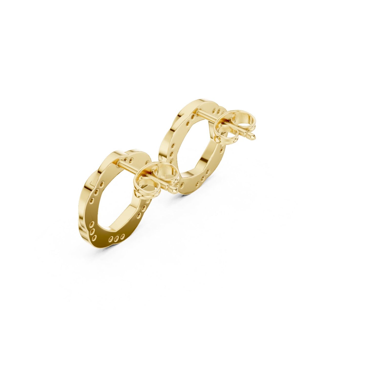 Round Stud Lab Grown Diamond Earrings