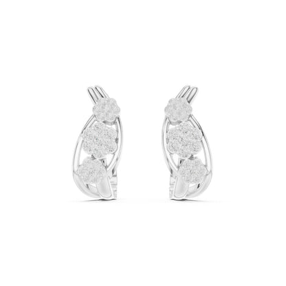 Round Huggie Lab Grown Diamond Earrings