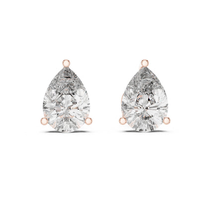 Pear Stud Lab Grown Diamond Earrings