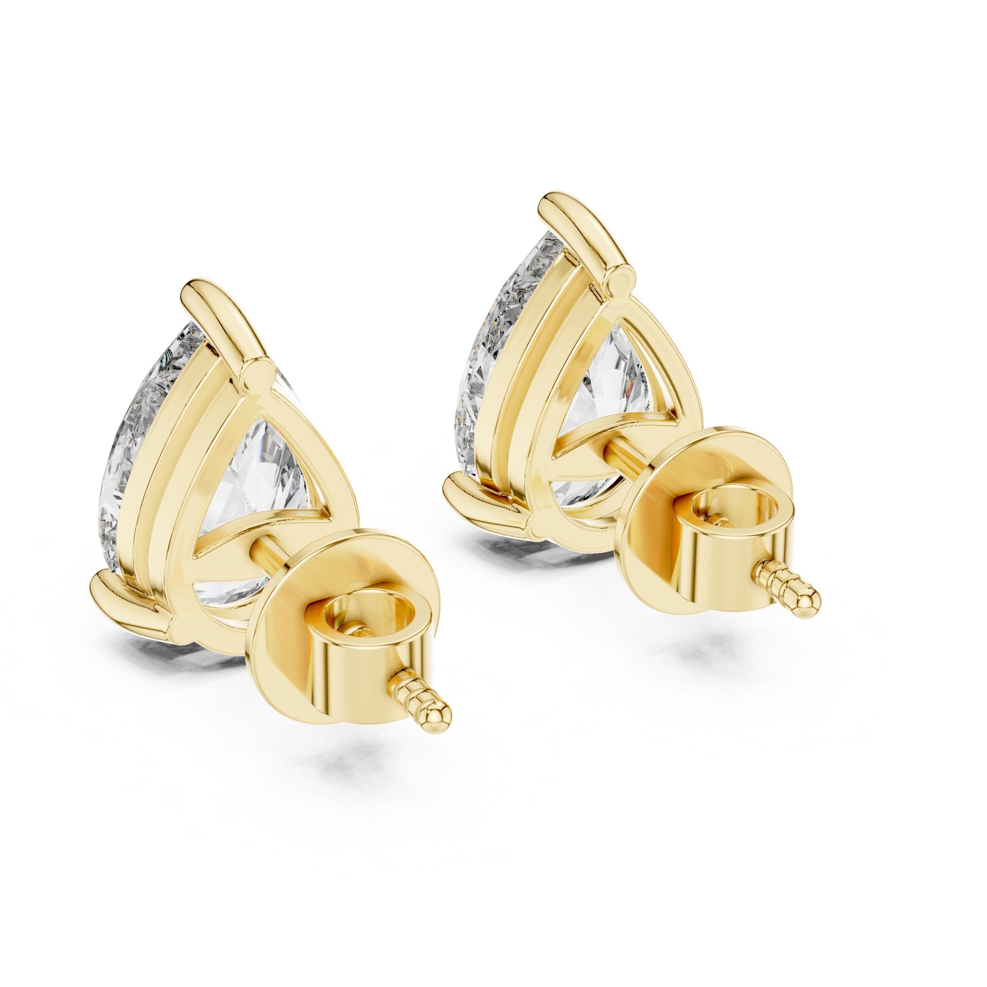 Pear Stud Lab Grown Diamond Earrings