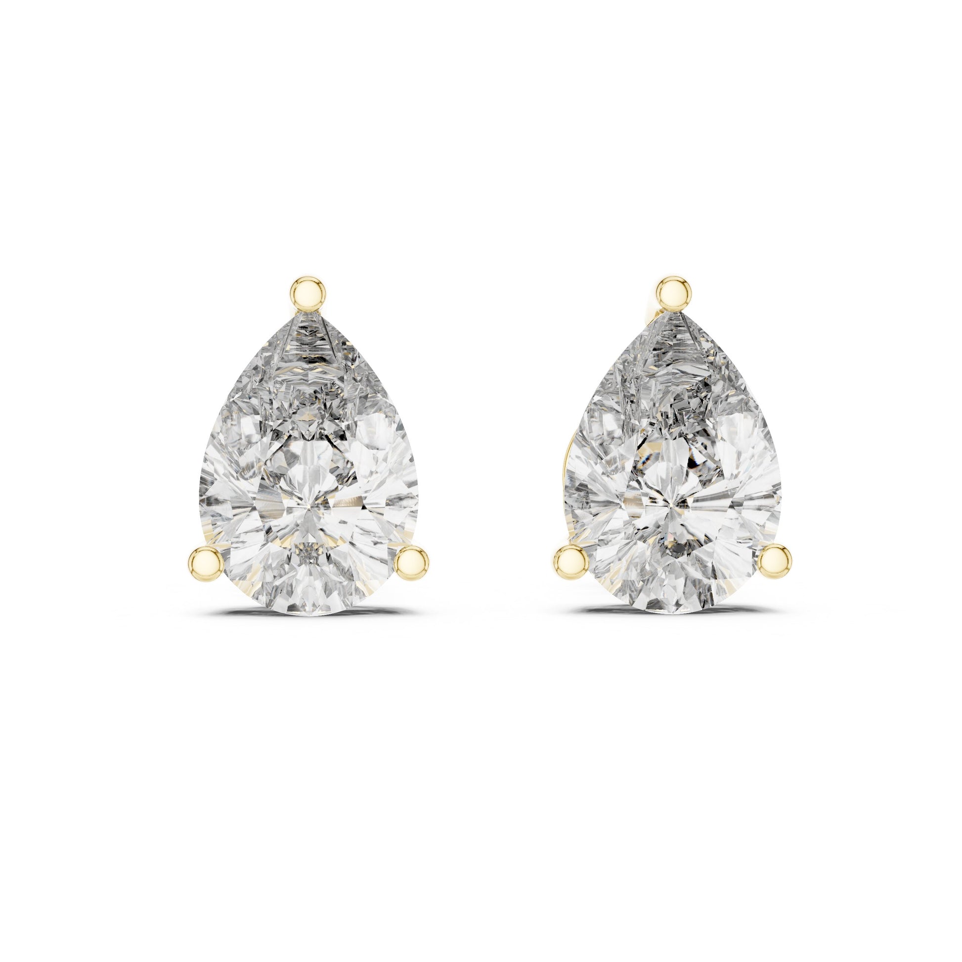 Pear Stud Lab Grown Diamond Earrings