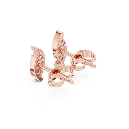Round Stud Lab Grown Diamond Earrings