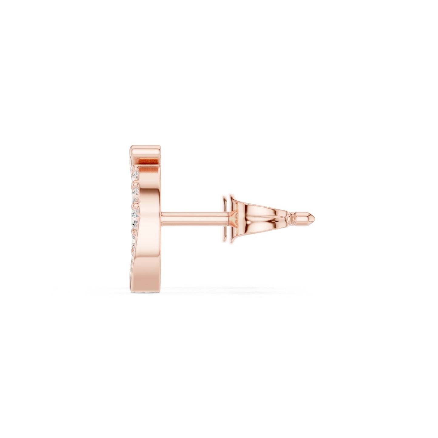Round Stud Lab Grown Diamond Earrings