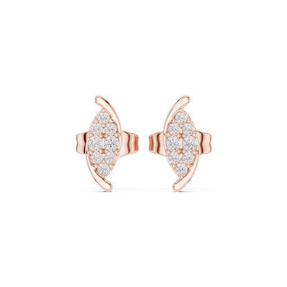 Round Stud Lab Grown Diamond Earrings