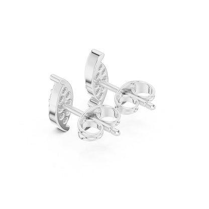 Round Stud Lab Grown Diamond Earrings