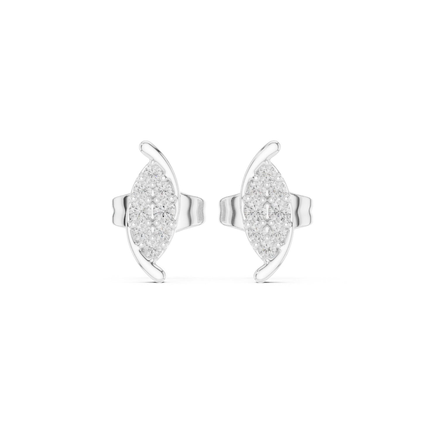 Round Stud Lab Grown Diamond Earrings