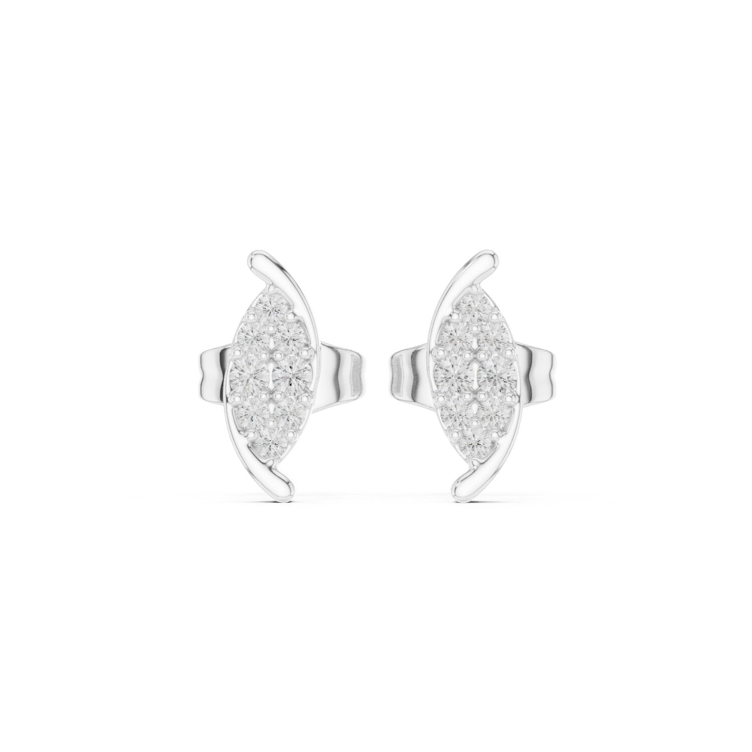 Round Stud Lab Grown Diamond Earrings