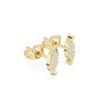 Round Stud Lab Grown Diamond Earrings