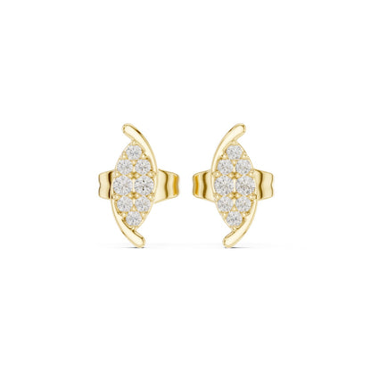 Round Stud Lab Grown Diamond Earrings
