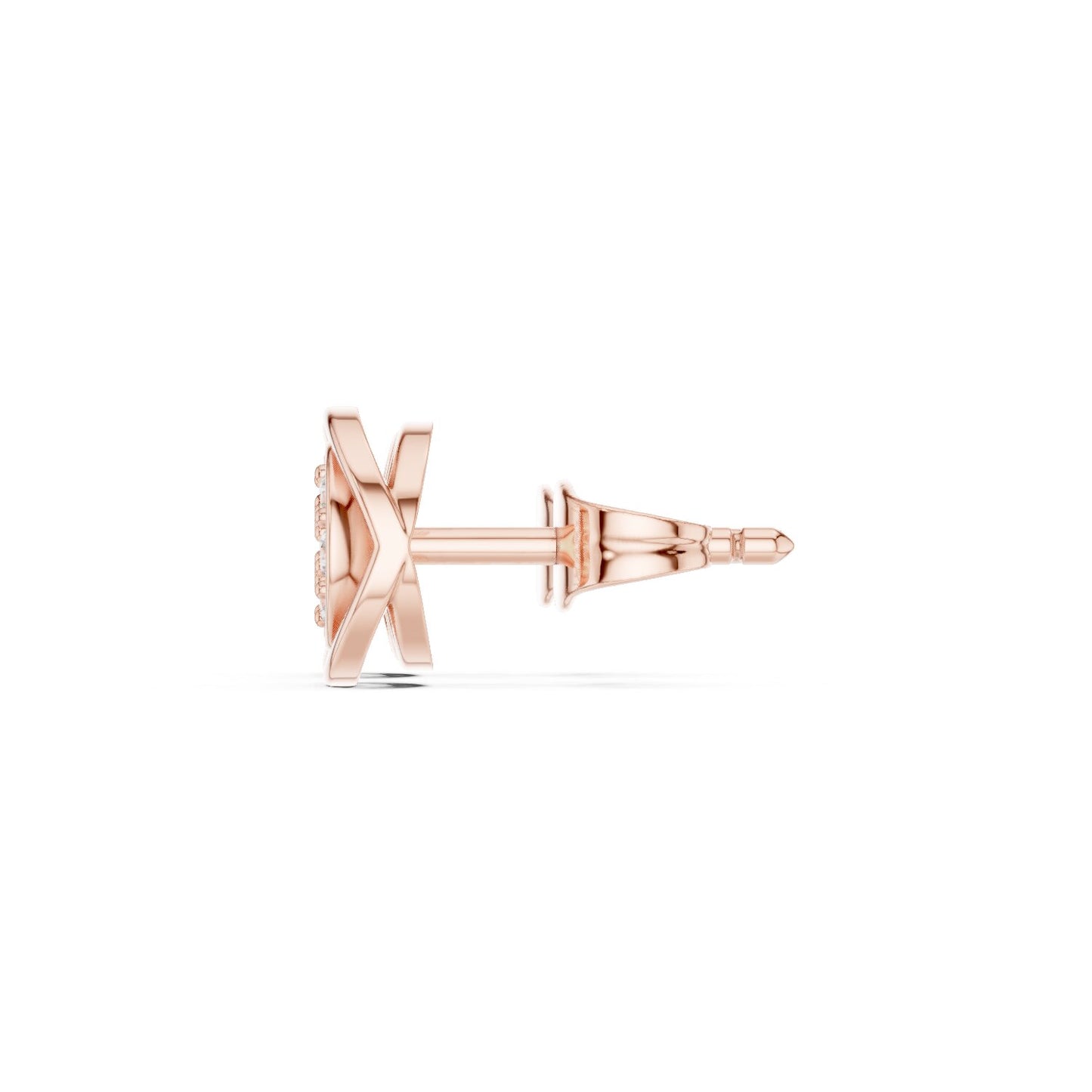 Round Stud Lab Grown Diamond Earrings