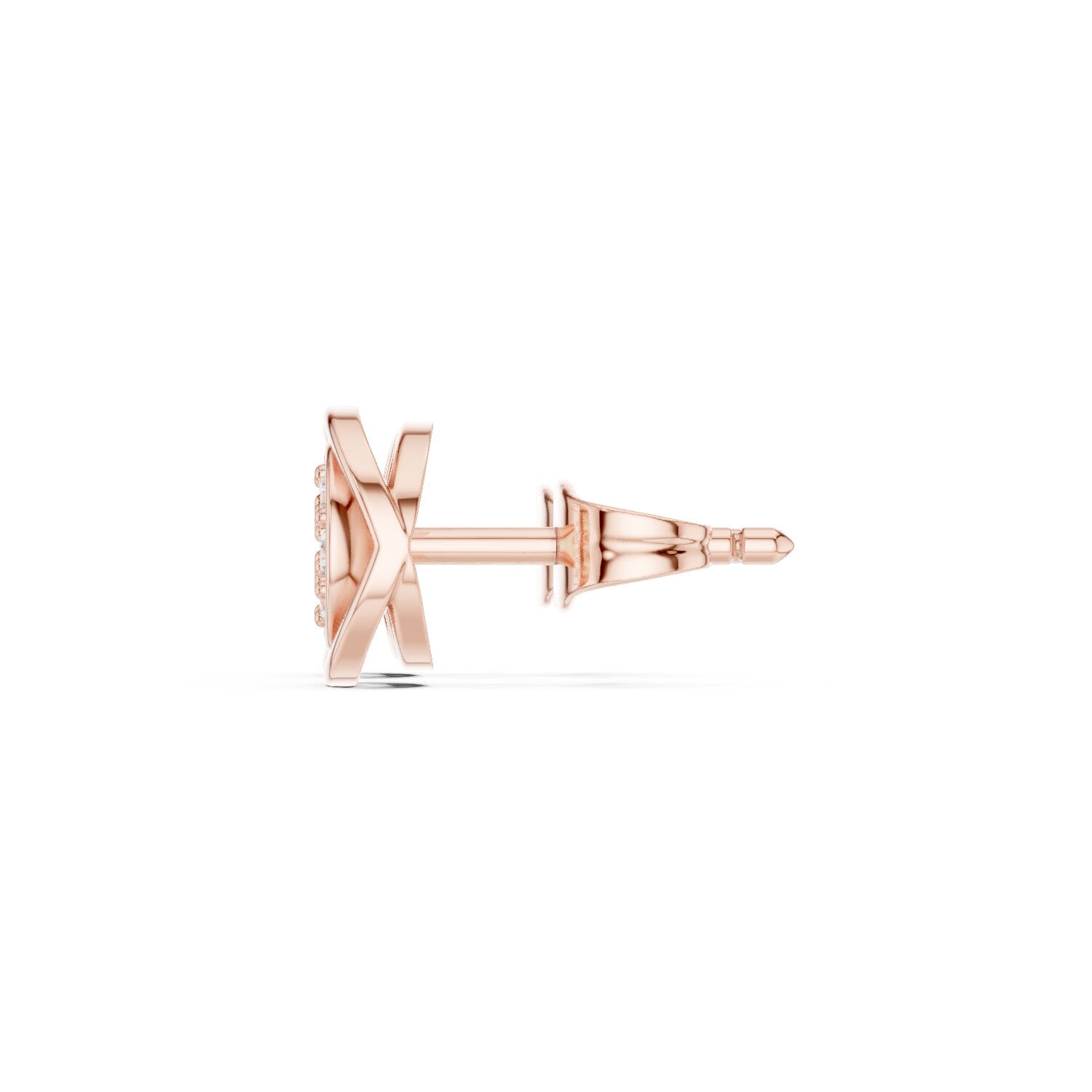 Round Stud Lab Grown Diamond Earrings
