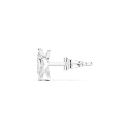 Round Stud Lab Grown Diamond Earrings