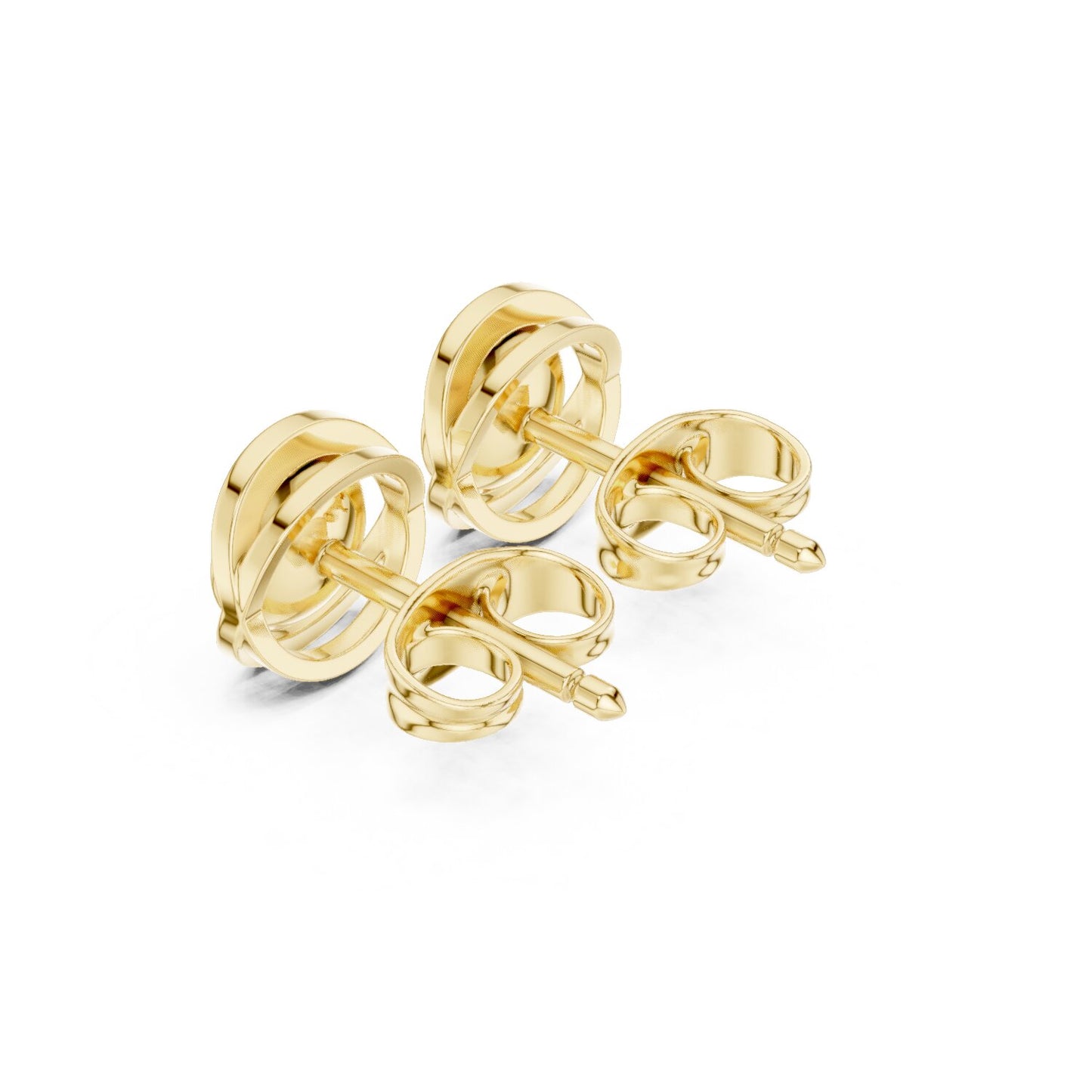 Round Stud Lab Grown Diamond Earrings