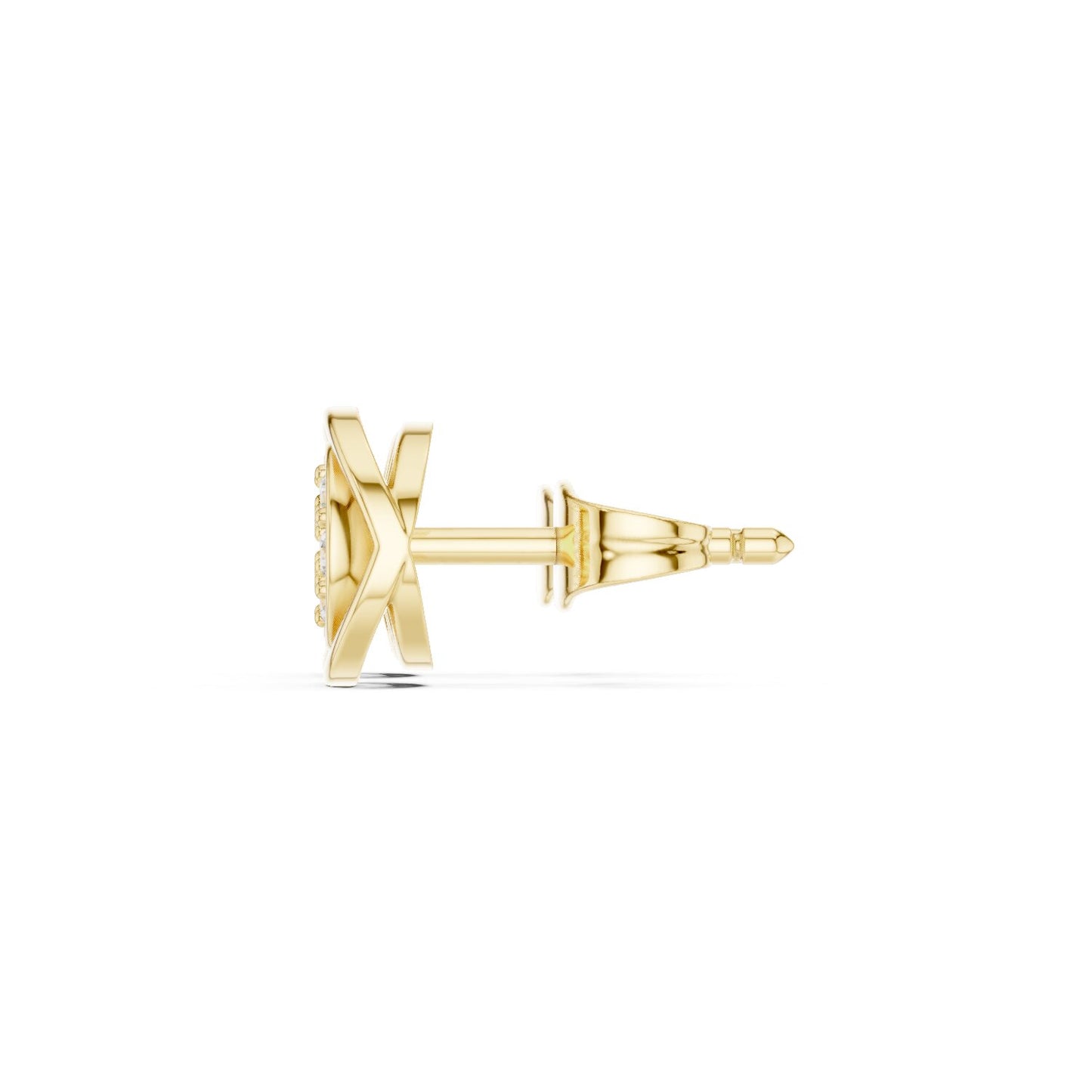 Round Stud Lab Grown Diamond Earrings