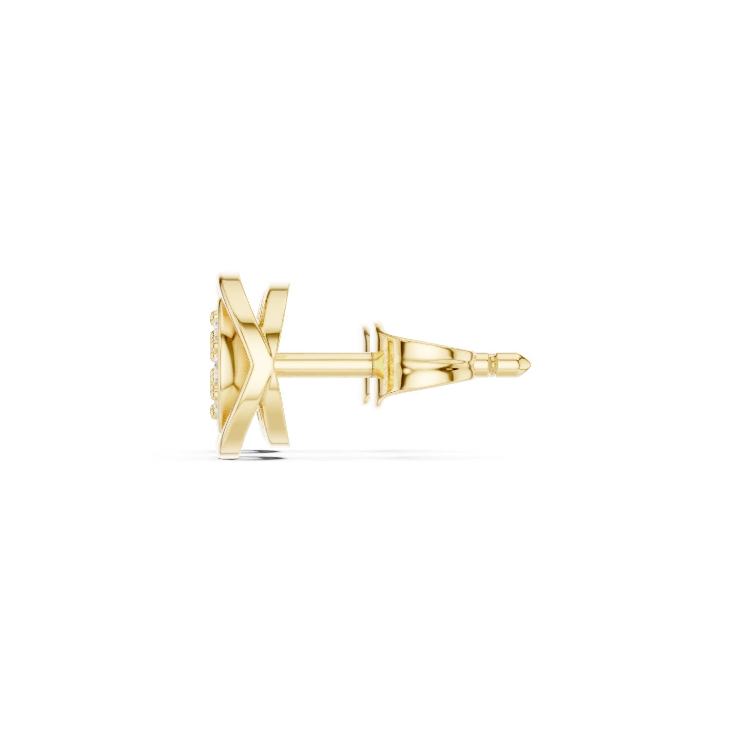 Round Stud Lab Grown Diamond Earrings
