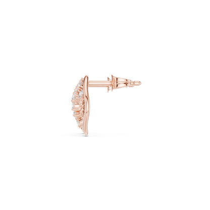 Round Stud Lab Grown Diamond Earrings