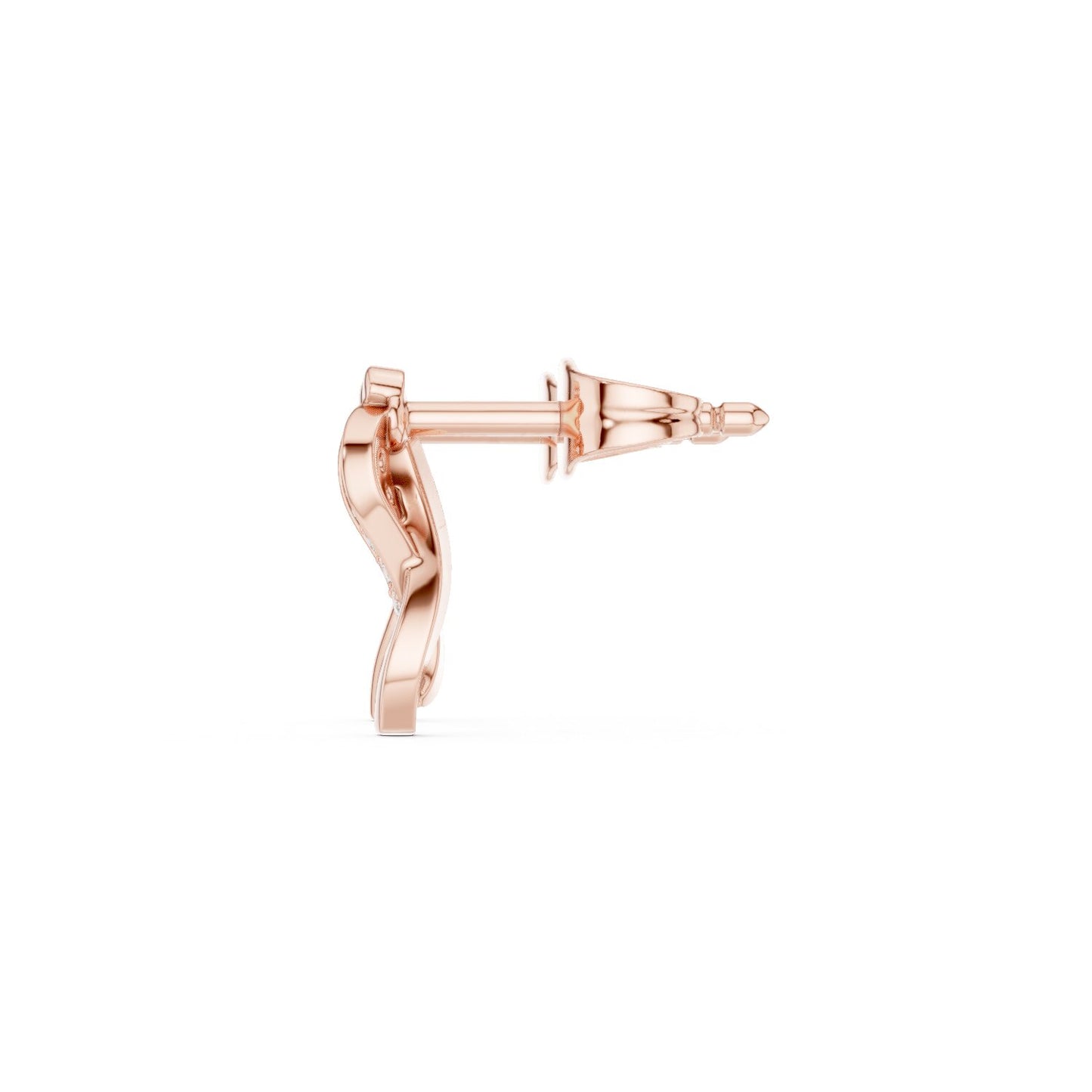 Round Stud Lab Grown Diamond Earrings