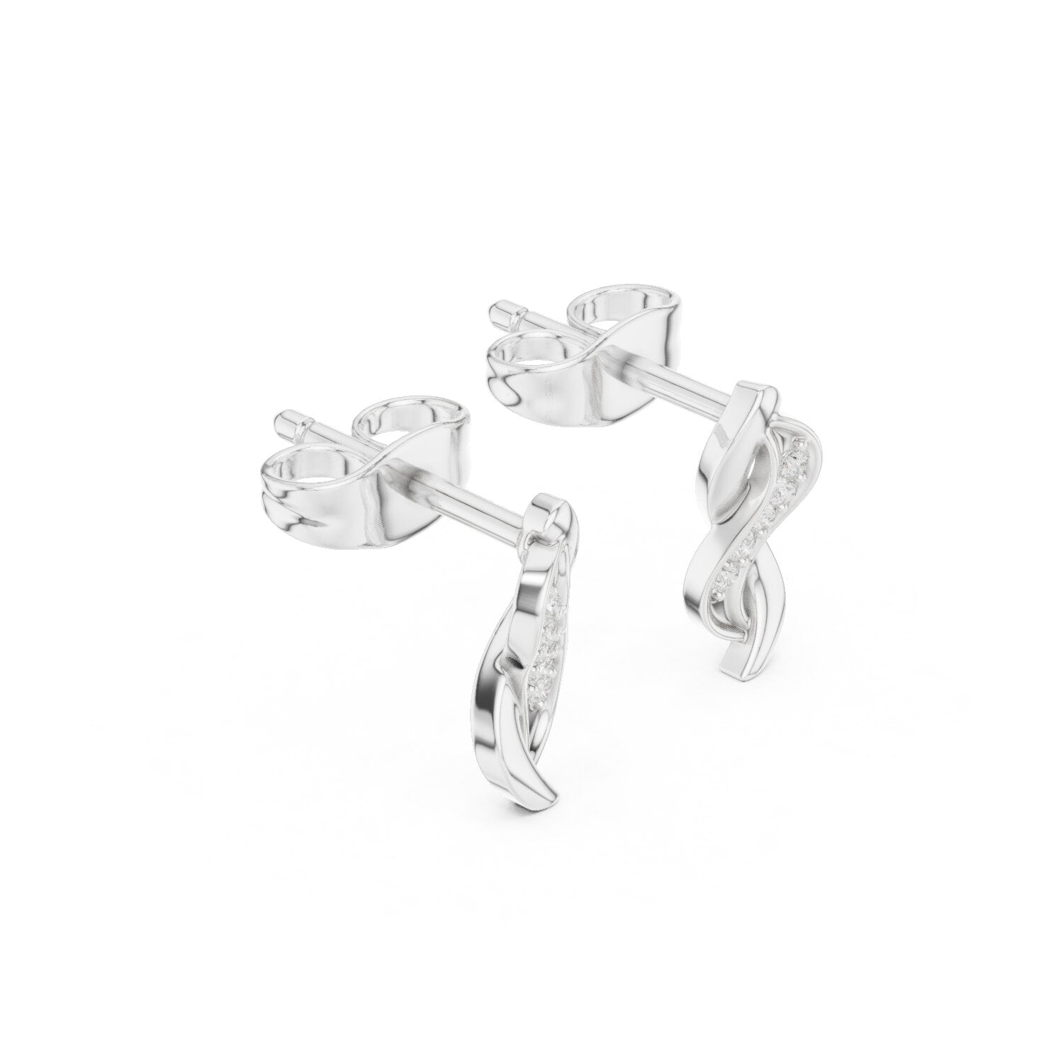 Round Stud Lab Grown Diamond Earrings