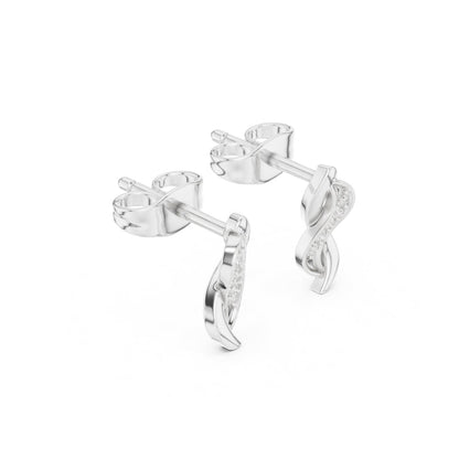 Round Stud Lab Grown Diamond Earrings