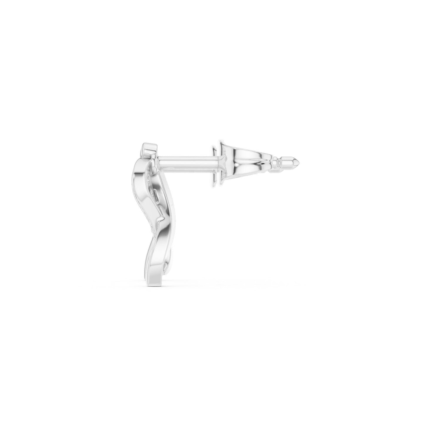 Round Stud Lab Grown Diamond Earrings