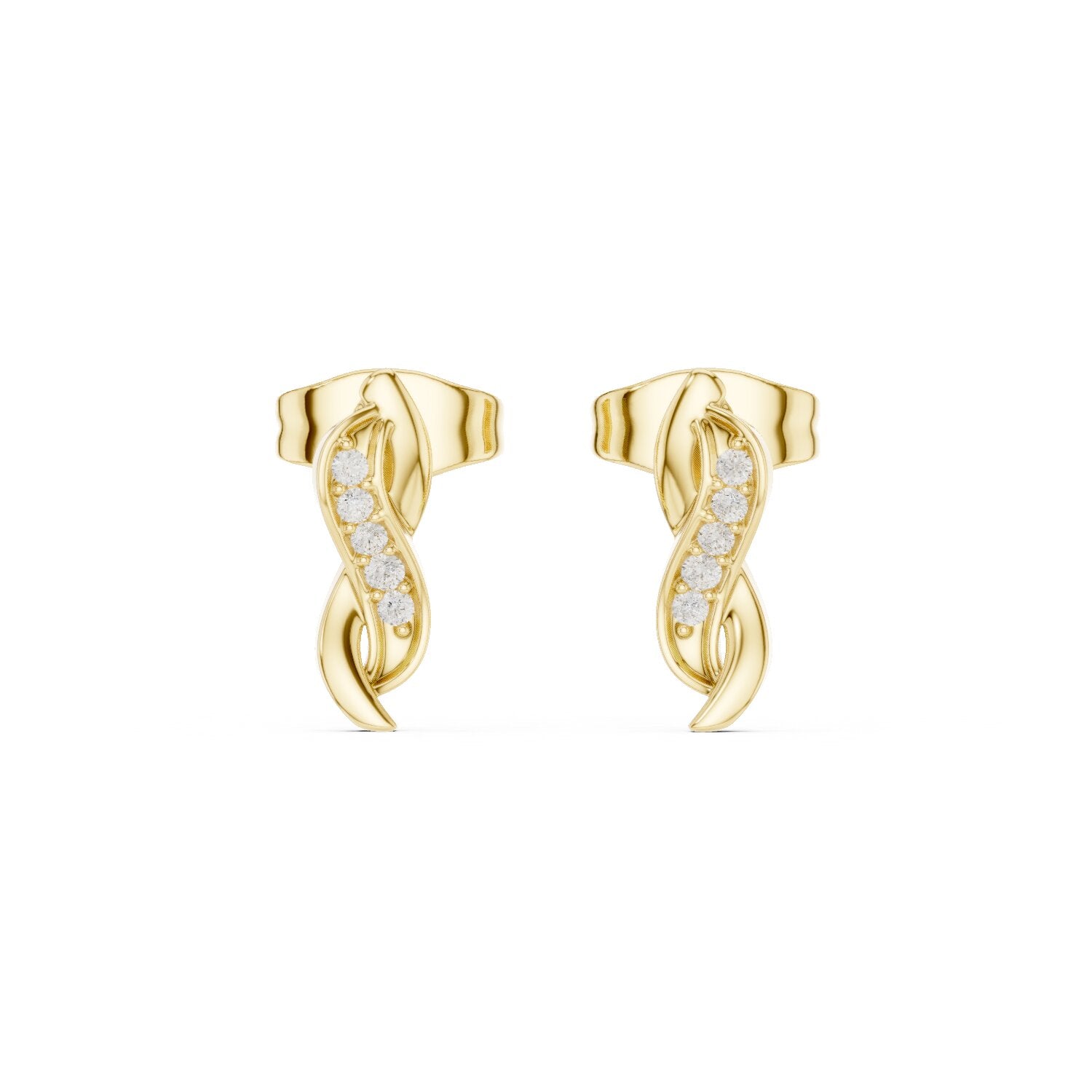 Round Stud Lab Grown Diamond Earrings