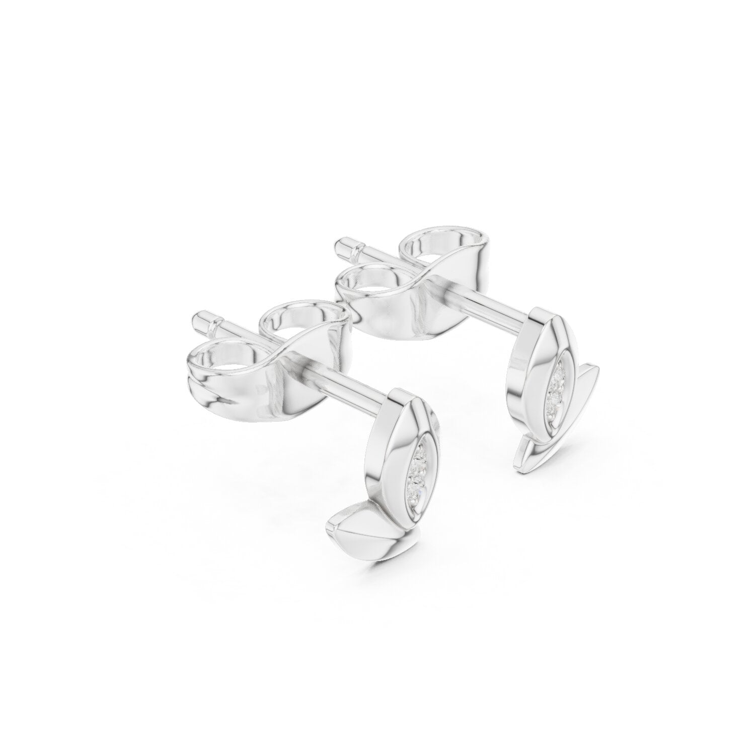 Round Stud Lab Grown Diamond Earrings