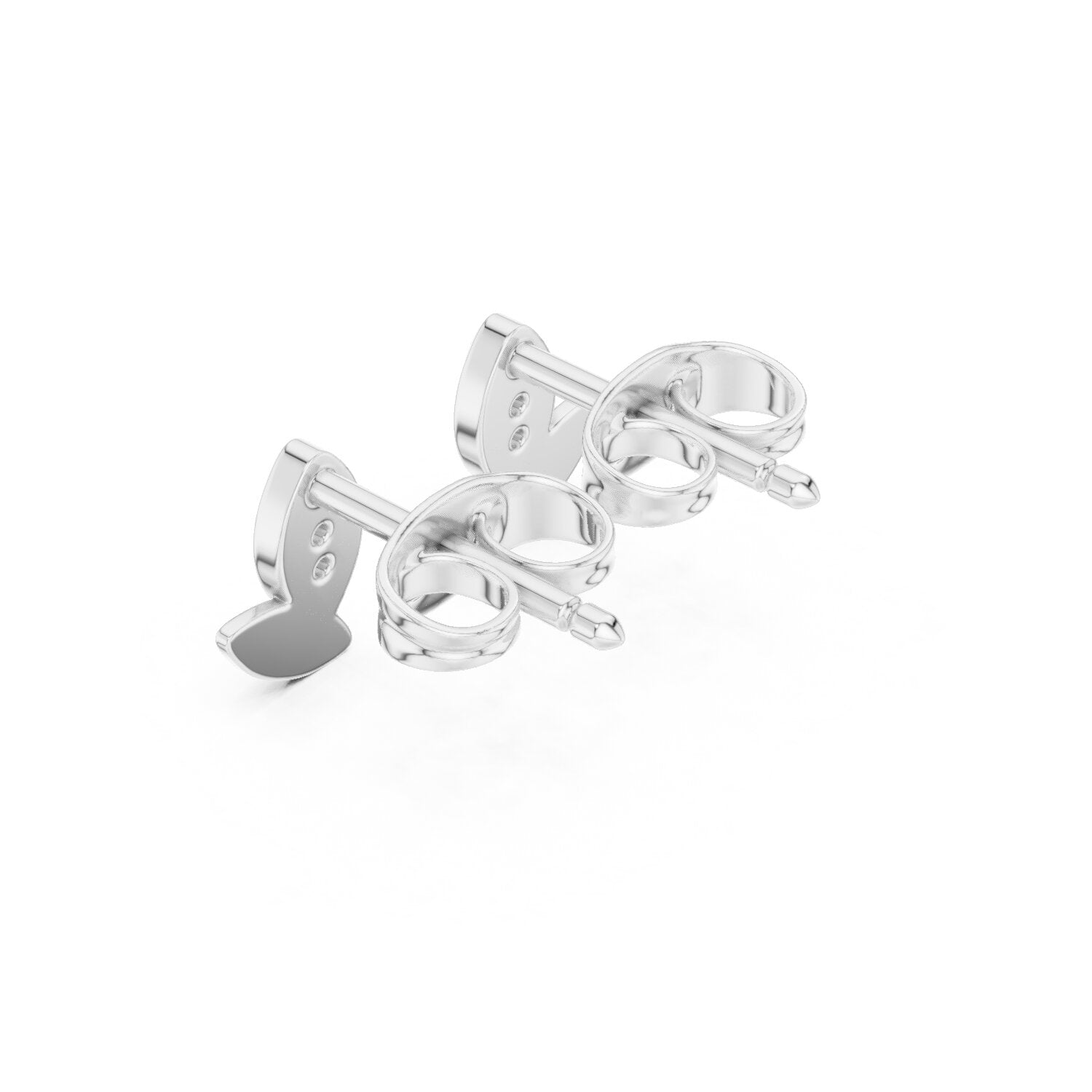 Round Stud Lab Grown Diamond Earrings