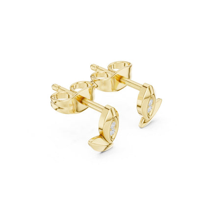 Round Stud Lab Grown Diamond Earrings