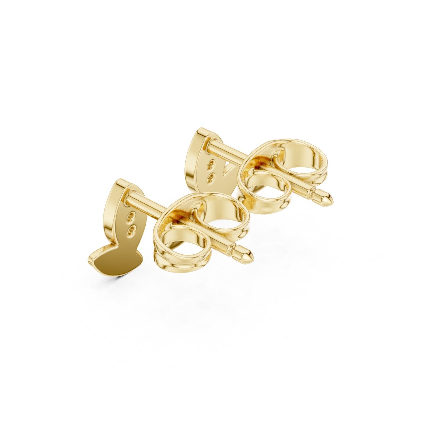 Round Stud Lab Grown Diamond Earrings