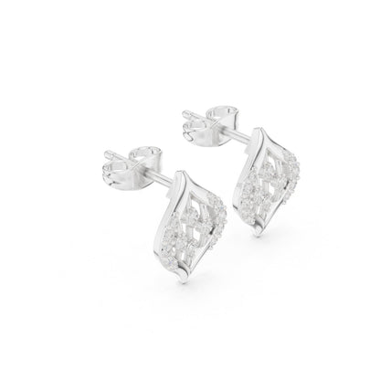 Round Stud Lab Grown Diamond Earrings