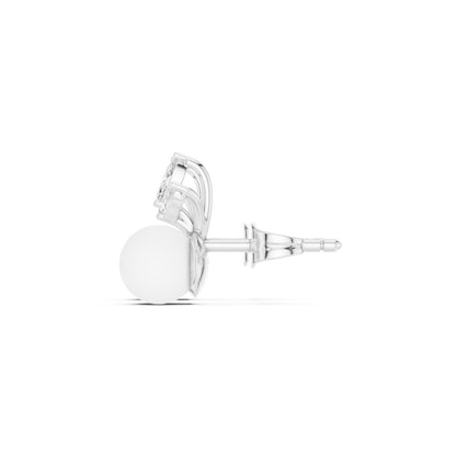 Round Drop Lab Grown Diamond Earrings
