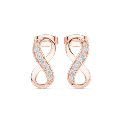 Round Stud Lab Grown Diamond Earrings