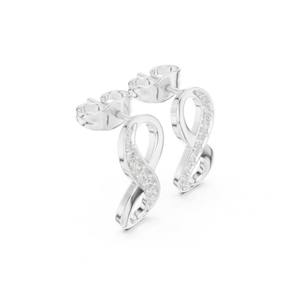 Round Stud Lab Grown Diamond Earrings