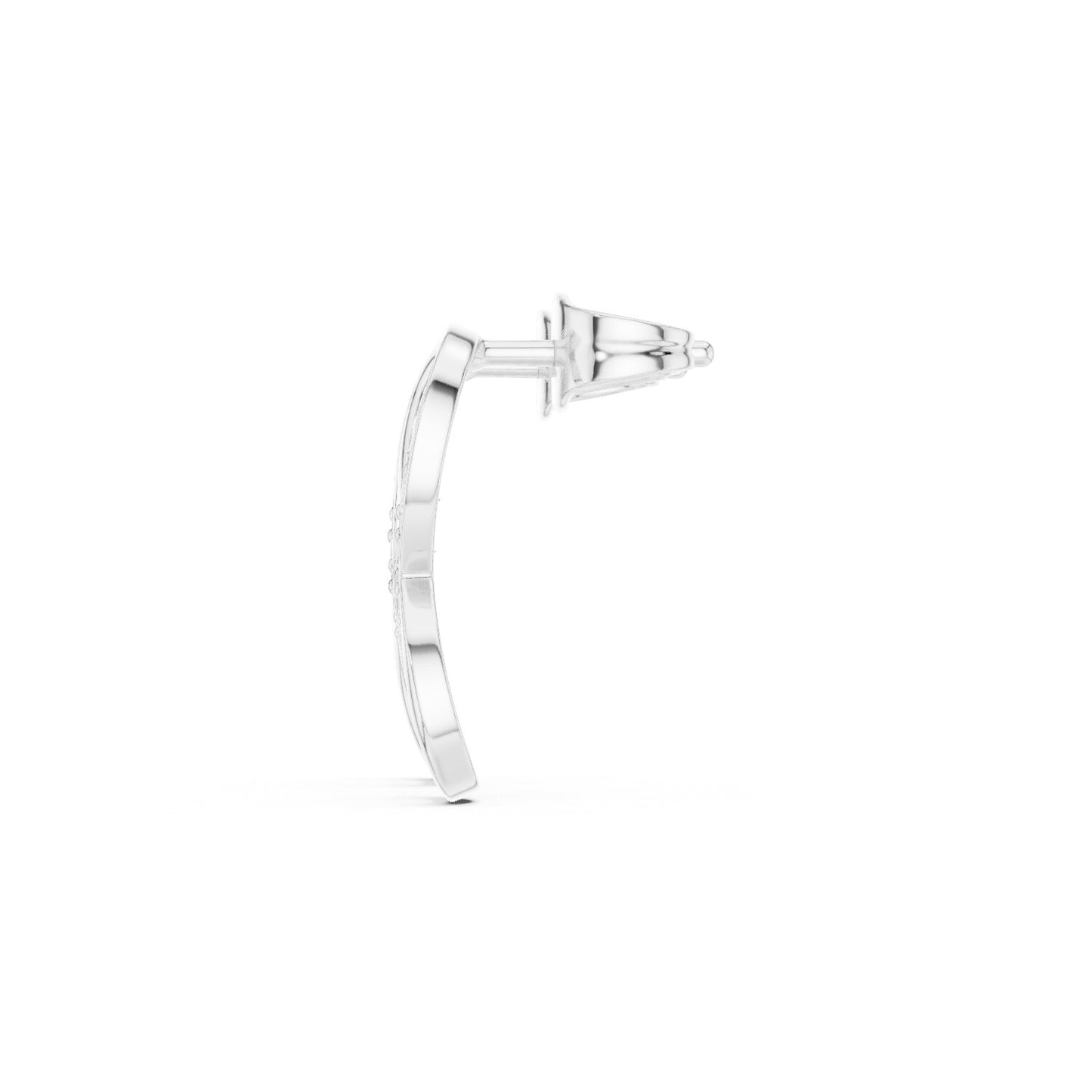 Round Stud Lab Grown Diamond Earrings