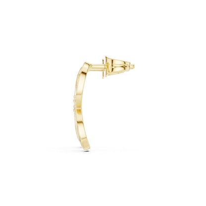 Round Stud Lab Grown Diamond Earrings