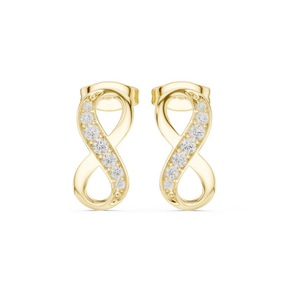 Round Stud Lab Grown Diamond Earrings