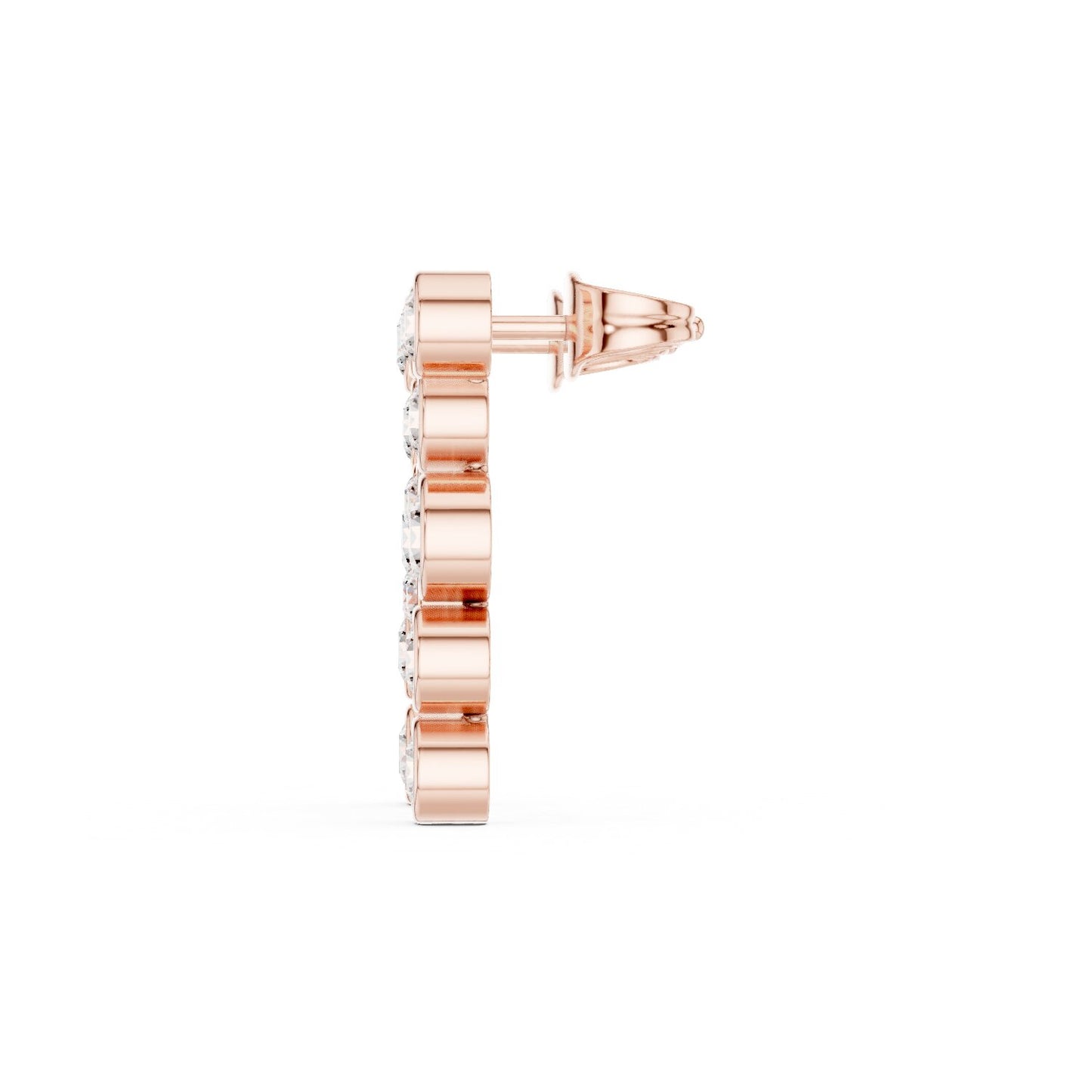 Round Climber Lab Grown Diamond Earrings
