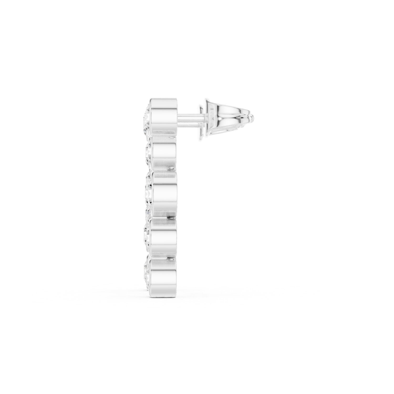 Round Climber Lab Grown Diamond Earrings