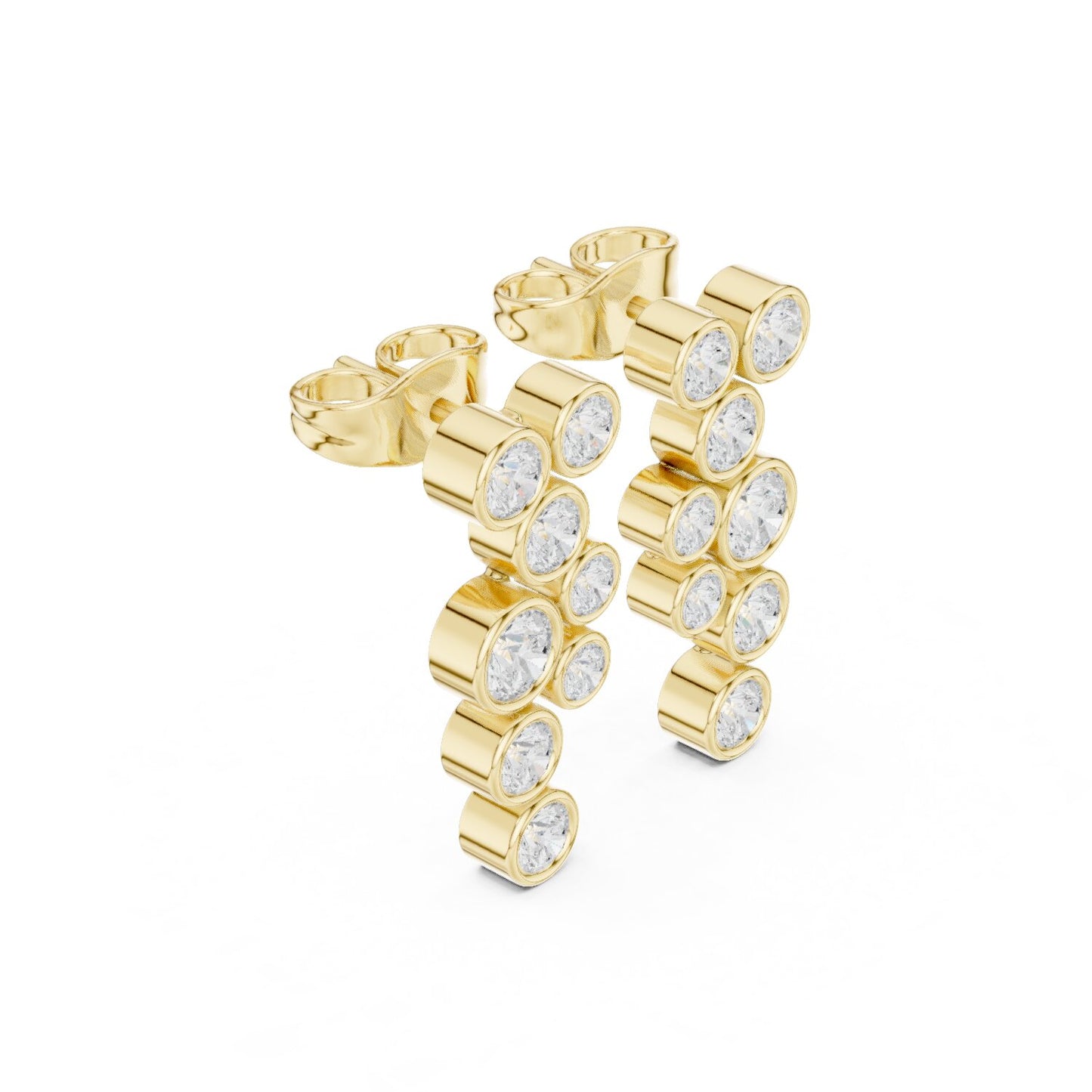 Round Climber Lab Grown Diamond Earrings