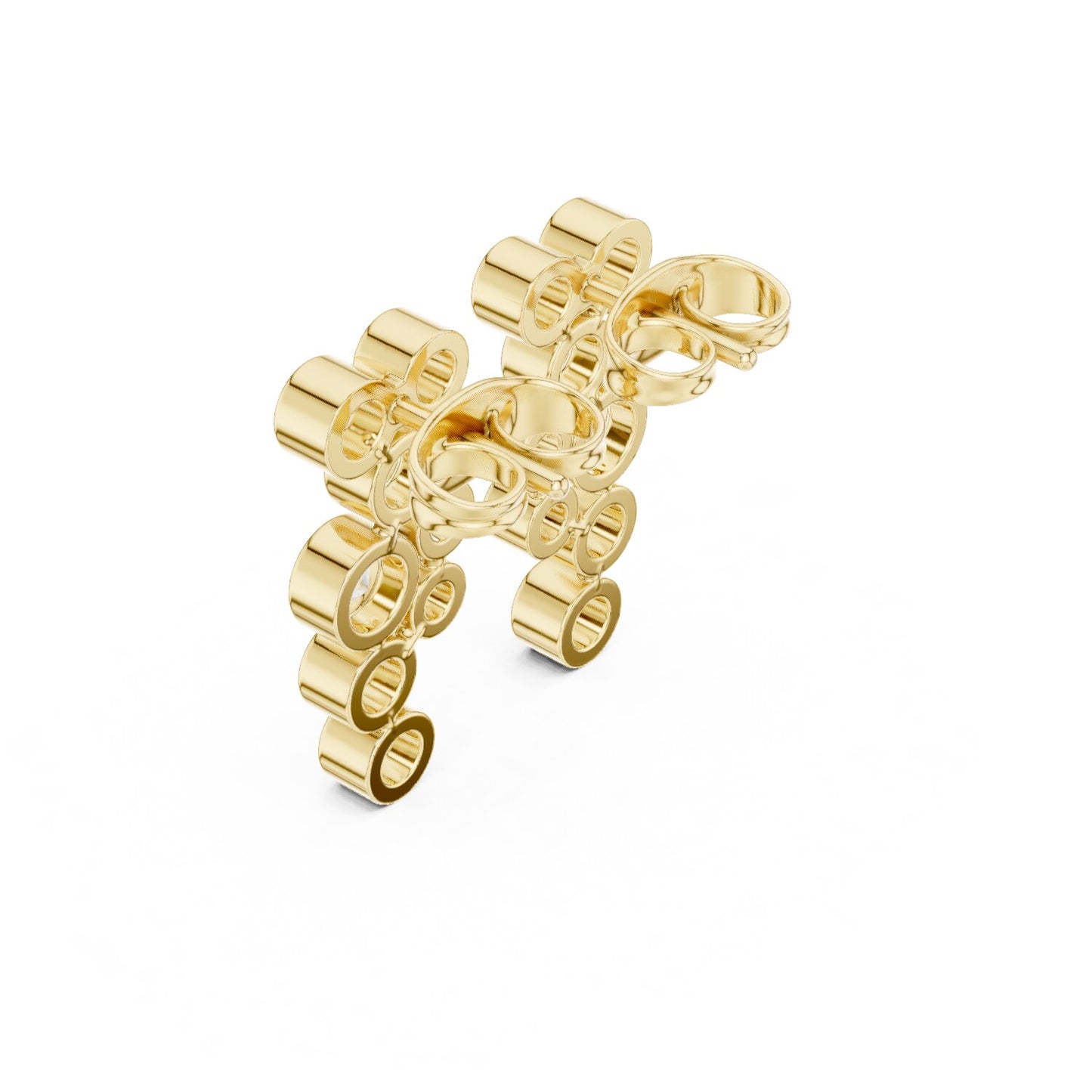 Round Climber Lab Grown Diamond Earrings