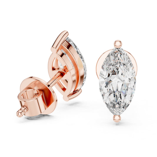 Pear Stud Lab Grown Diamond Earrings