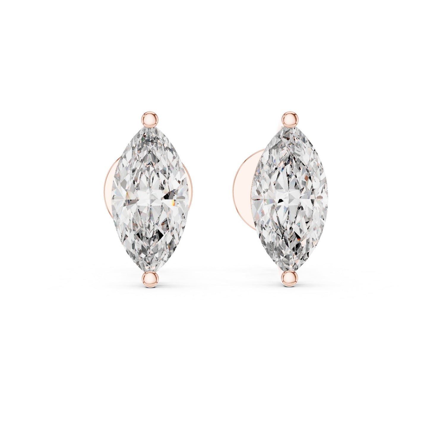 Pear Stud Lab Grown Diamond Earrings