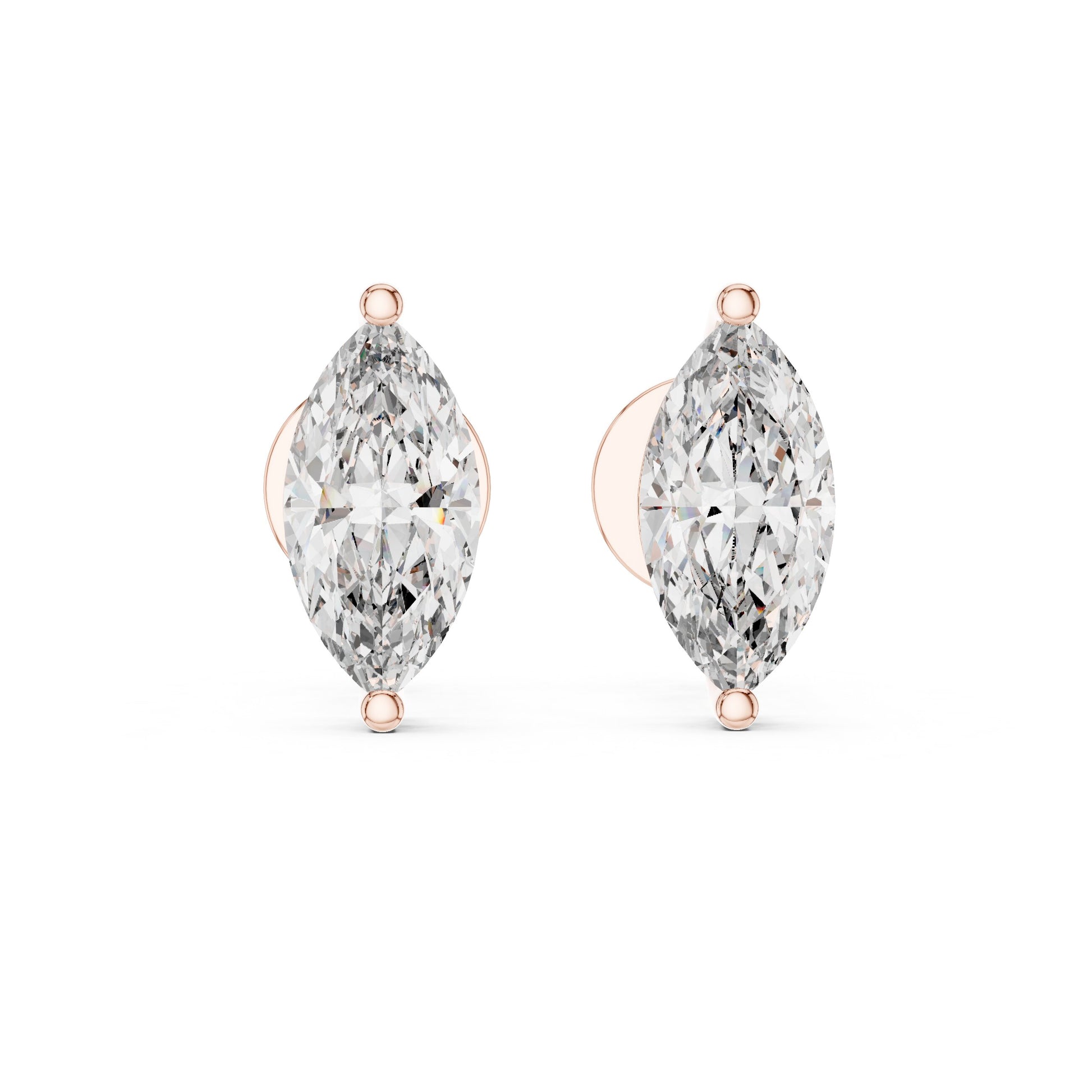 Pear Stud Lab Grown Diamond Earrings
