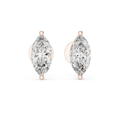 Pear Stud Lab Grown Diamond Earrings