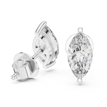 Pear Stud Lab Grown Diamond Earrings
