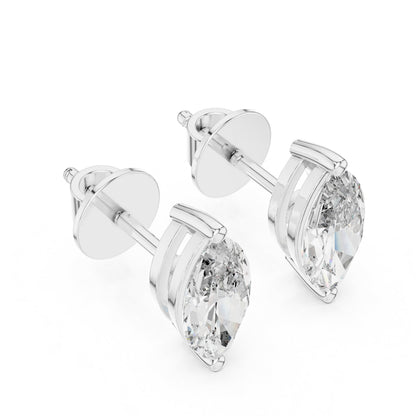 Pear Stud Lab Grown Diamond Earrings